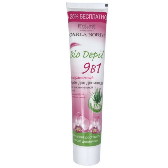 EVELINE Bio depil Крем для депиляции ультранежный 9 в 1 125 мл, изображение 2
