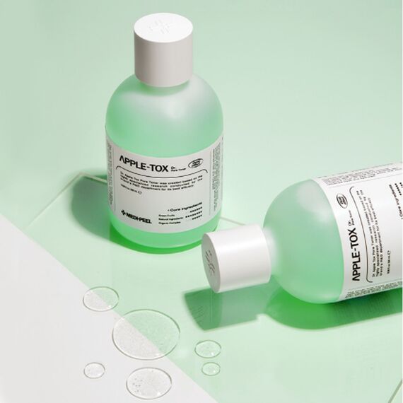 Кислотный тонер с зелеными фруктами для жирной кожи Medi-Peel Dr.Apple-Tox Pore Toner, 500 мл, изображение 3