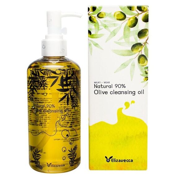 Гидрофильное масло с оливой Elizavecca 90% Olive Cleansing Oil, 300 мл, изображение 2