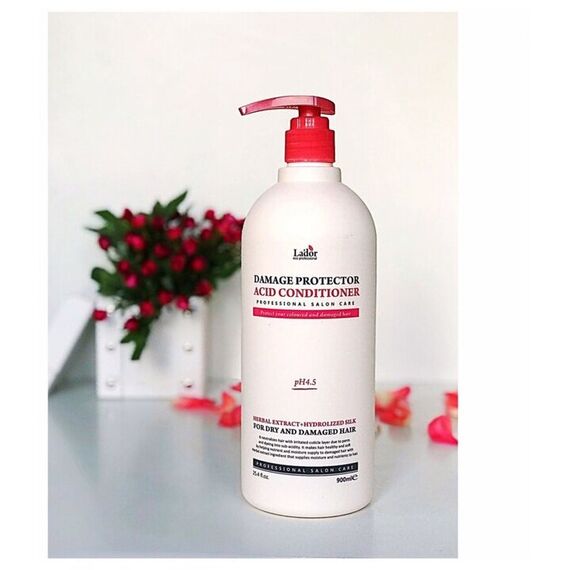 Защитный кондиционер для поврежденных волос Lador Damage Protector Acid Conditioner, 900 мл, изображение 2