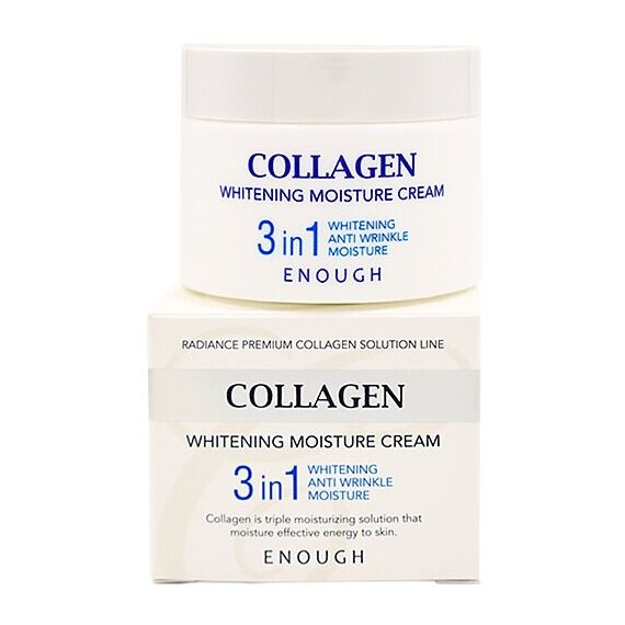 Увлажняющий крем с коллагеном и осветляющим эффектом Enough Collagen Whitening Moisture Cream, 50 мл, изображение 4