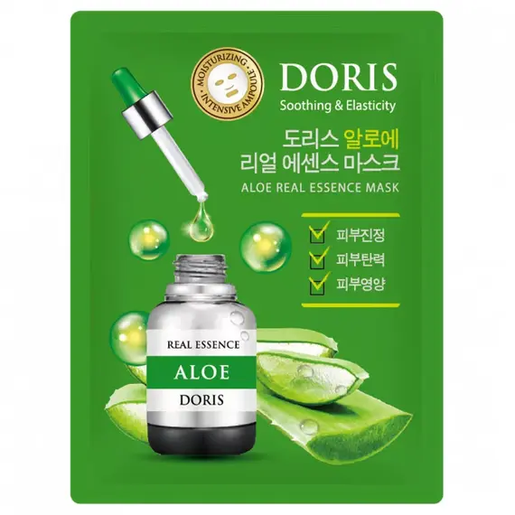 DORIS Тканевая маска для лица с алоэ ALOE REAL ESSENCE 25 мл