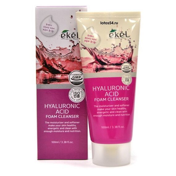 EKEL Пенка для умывания с ГИАЛЛУРОНОВОЙ КИСЛОТОЙ 100 мл, изображение 3