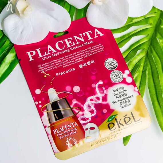 EKEL Тканевая маска для лица PLACENTA 25 мл, изображение 2