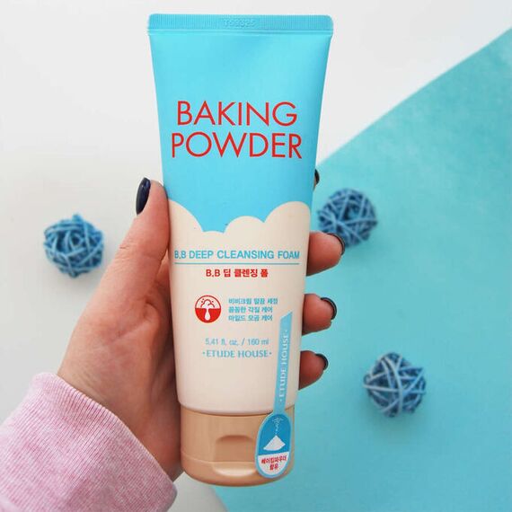 Пенка для снятия макияжа с содой Etude House Baking Powder BB Deep Cleansing Foam, 160 мл, изображение 3