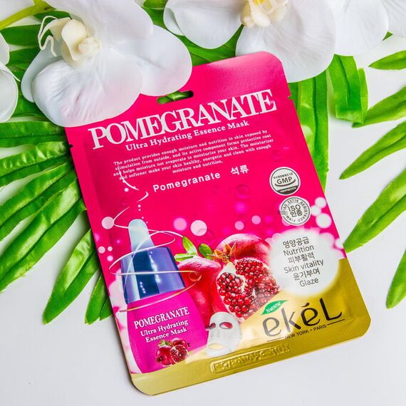 EKEL Тканевая маска для лица POMEGRANATE 25 мл, изображение 2
