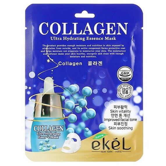 EKEL Тканевая маска для лица COLLAGEN 25 мл, изображение 2