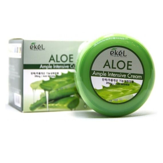 EKEL Ампульный интенсивный крем с ЭКСТРАКТОМ АЛОЕ 100 гр, изображение 6