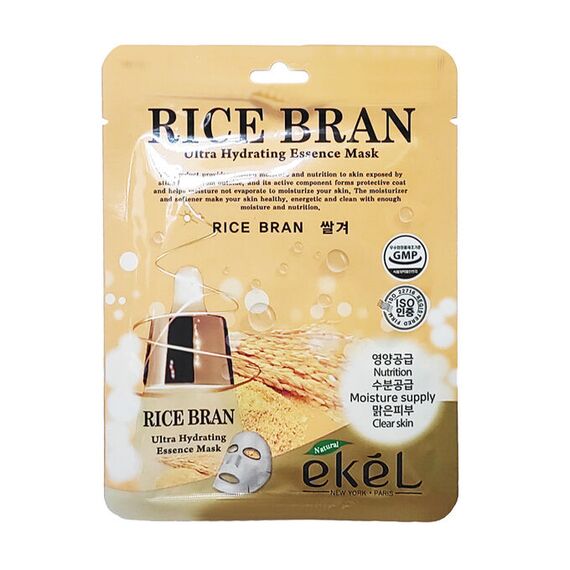 EKEL Тканевая маска для лица RICE BRAN 25 мл, изображение 2