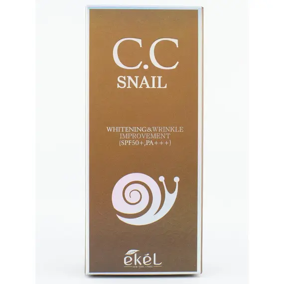 EKEL CC-крем ВЫРАВНИВАЮЩИЙ ТОН КОЖИ С МУЦИНОМ УЛИТКИ 50 мл, изображение 8