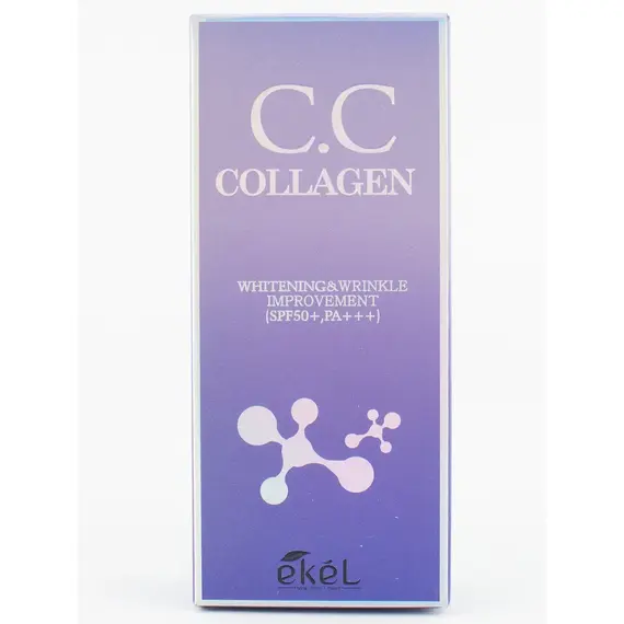 EKEL CC-крем ВЫРАВНИВАЮЩИЙ ТОН КОЖИ С КОЛЛАГЕНОМ 50 мл, изображение 6