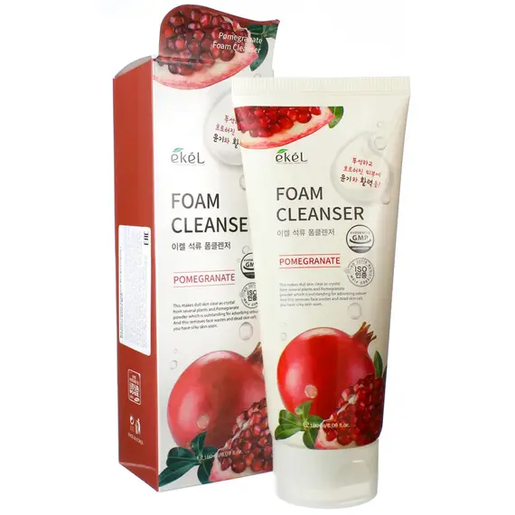 EKEL Пенка для умывания с экстрактом ГРАНАТА 180 мл, изображение 5