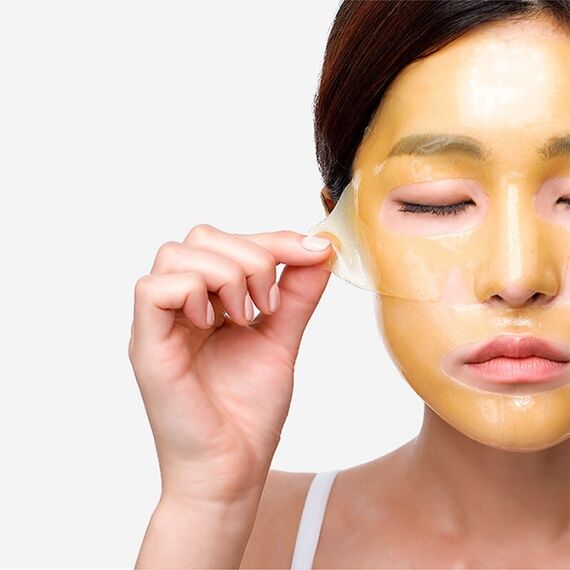 Успокаивающая осветляющая гидрогелевая маска с экстрактом ромашки Petitfee Chamomile Lightening Hydrogel Mask, 1 шт, изображение 5