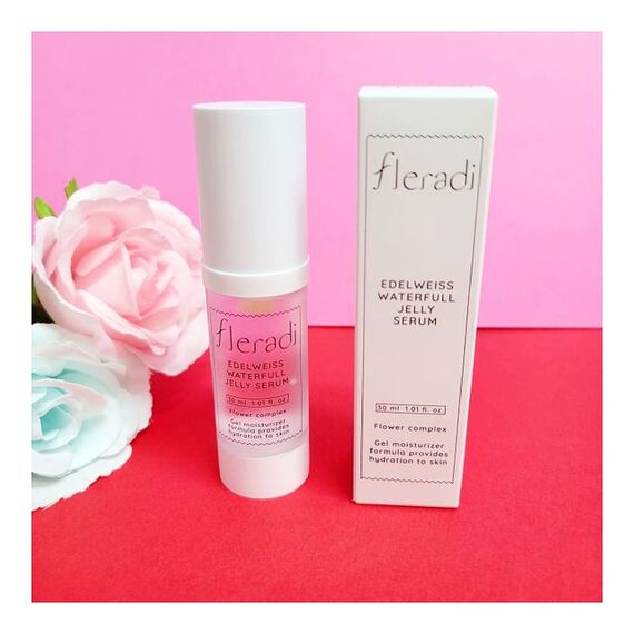Увлажняющая водная желейная сыворотка Fleradi Edelweiss Waterfull Jelly Serum, 30 мл, изображение 11