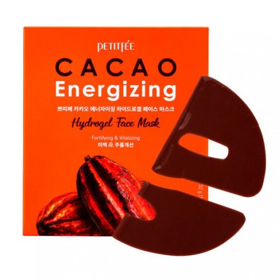 Тонизирующая гидрогелевая маска для лица с какао Petitfee Cacao Energizing Hydrogel Face Mask, 1 уп (5шт), изображение 2