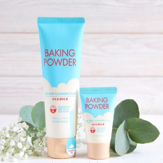 Пенка для снятия макияжа с содой Etude House Baking Powder BB Deep Cleansing Foam mini, 30 мл, изображение 8