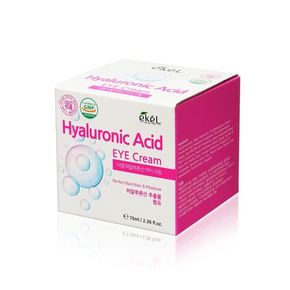 EKEL Крем для глаз с ГИАЛУРОНОВОЙ КИСЛОТОЙ 70 мл, изображение 3