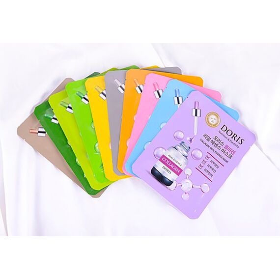 DORIS Тканевая маска для лица с экстрактом жемчуга PEARL REAL ESSENCE 25 мл, изображение 4