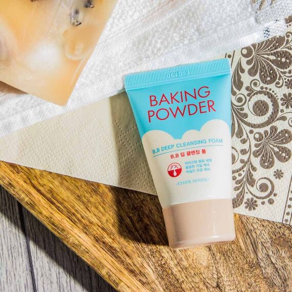 Пенка для снятия макияжа с содой Etude House Baking Powder BB Deep Cleansing Foam mini, 30 мл, изображение 7