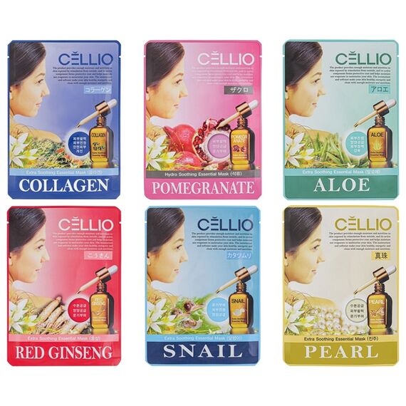 CELLIO Тканевая маска для лица Экстрактом Жемчуга 25 мл, изображение 2