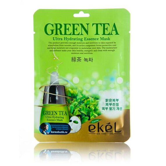 EKEL Тканевая маска для лица GREEN TEA 25 мл, изображение 2