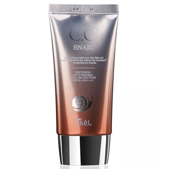 EKEL CC-крем ВЫРАВНИВАЮЩИЙ ТОН КОЖИ С МУЦИНОМ УЛИТКИ 50 мл