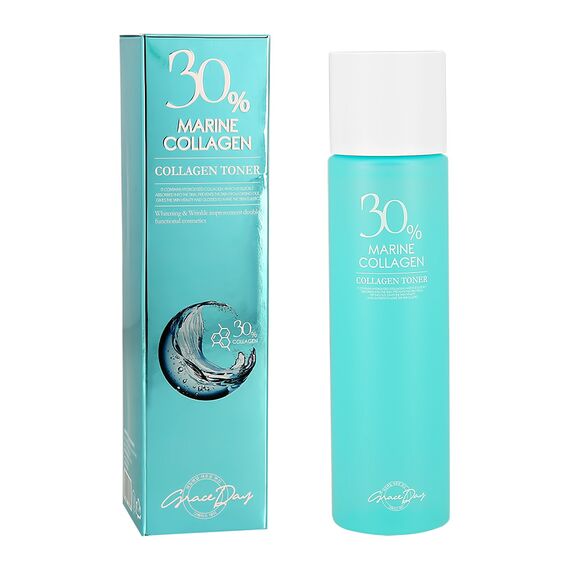 GRACE DAY 30% Marine Collagen Тонер для лица увлажняющий с морским коллагеном 150 мл, изображение 3