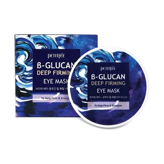 Укрепляющие тканевые патчи для глаз с бета-глюканом Petitfee B-Glucan Deep Firming Eye Mask, 60 шт, изображение 4