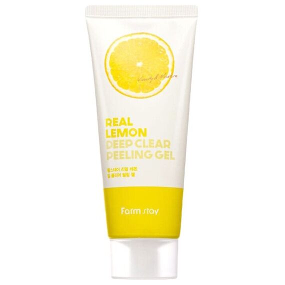 Пилинг-гель с экстрактом лимона FarmStay Real Deep Clear Peeling Gel Lemon, 100 мл