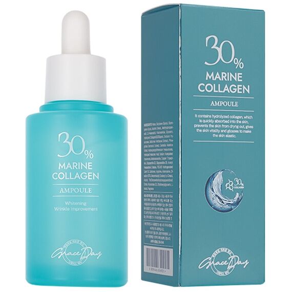 GRACE DAY 30% Marine Collagen Сыворотка для лица увлажняющая с морским коллагеном 50 мл, изображение 3