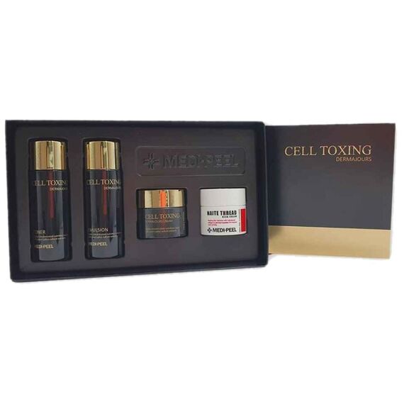 Антивозрастной набор миниатюр со стволовыми клетками Medi-Peel Cell Toxing Dermajours Trial Kit, 2*30 мл +2*10 мл, изображение 2