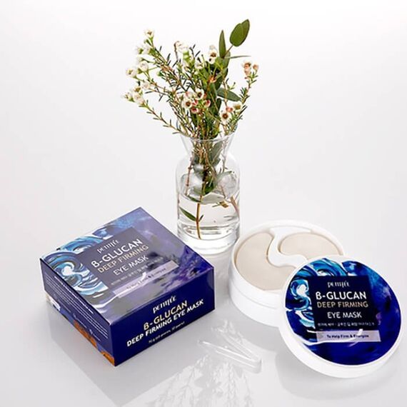 Укрепляющие тканевые патчи для глаз с бета-глюканом Petitfee B-Glucan Deep Firming Eye Mask, 60 шт, изображение 5