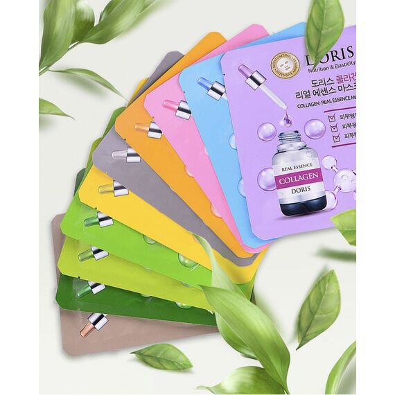 DORIS Тканевая маска для лица с экстрактом жемчуга PEARL REAL ESSENCE 25 мл, изображение 3