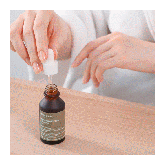 Успокаивающая ампула с хауттюйнией и чайным деревом Mary&May Houttuynia Cordata + Tea Tree Serum, 30 мл, изображение 8