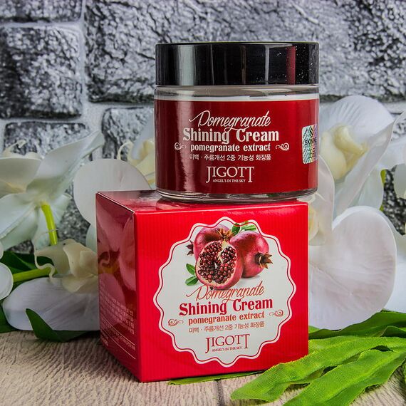 JIGOTT Осветляющий крем для лица с экстрактом граната POMEGRANATE SHINING CREAM 70 мл, изображение 5