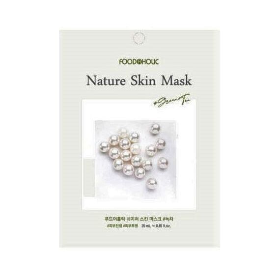 FOODAHOLIC NATURE SKIN Тканевая маска для лица с с жемчугом 23 мл
