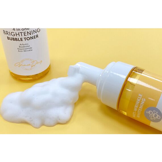 GRACE DAY Anti-Wrinkle Whitening Пузырьковый тонер с эффектом сияния 4в1, изображение 2