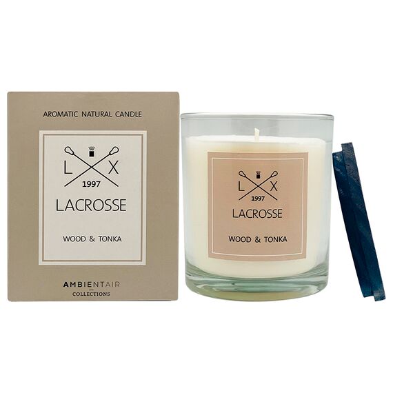 Свеча ароматическая Lacrosse, Дерево и тонка, 60 ч, Ambientair