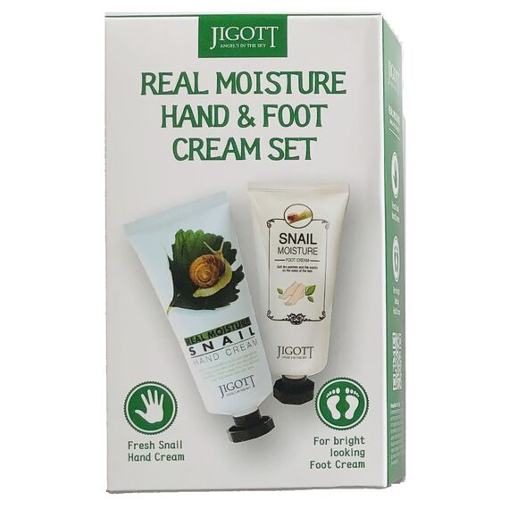 JIGOTT Набор: Увлажняющий крем для рук с муцином улитки + JIGOTT Увлажняющий крем для ног SNAIL, изображение 4