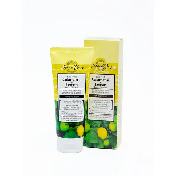 GRACE DAY Real Fresh Пенка для умывания Каламанси и Лимон 100 мл, изображение 8