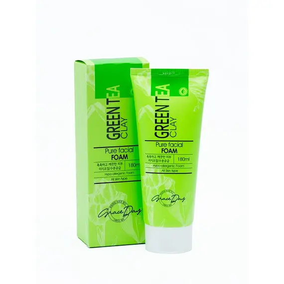 GRACE DAY Пенка для умывания с Зеленой глиной 180 мл, изображение 2