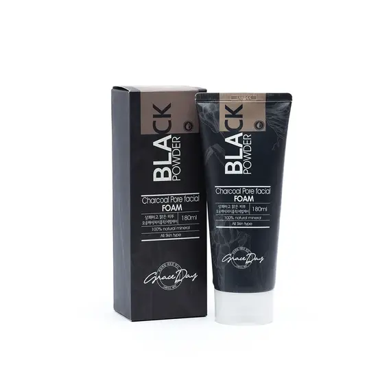 GRACE DAY Пенка для умывания с Древесным углем 180 мл, изображение 3