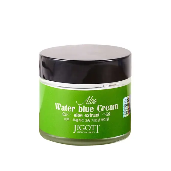 JIGOTT Увлажняющий крем для лица с экстрактом алоэ ALOE WATER BLUE CREAM 70 мл, изображение 2