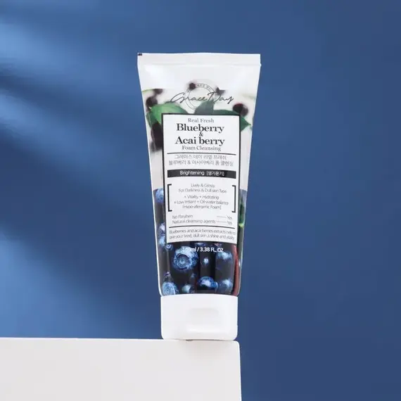 GRACE DAY Real Fresh Пенка для умывания Черника и Ягода асаи 100 мл, изображение 2