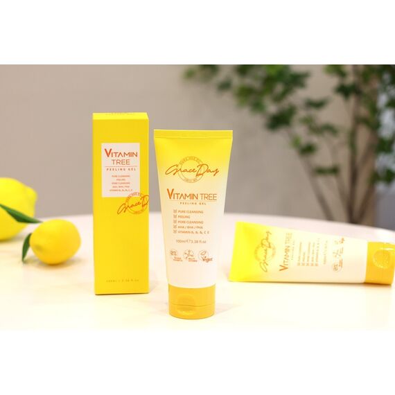 GRACE DAY Vitamin Tree Очищающий гель для лица с витаминным комплексом 100 мл, изображение 6