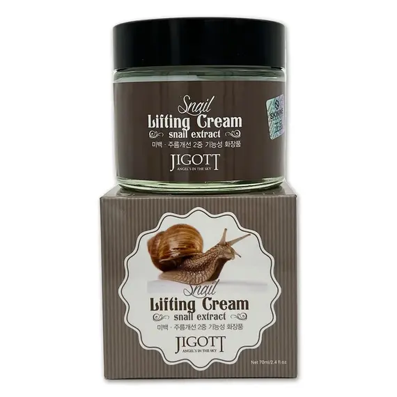 JIGOTT Лифтинг крем для лица с муцином улитки SNAIL LIFTING CREAM 70 мл, изображение 9