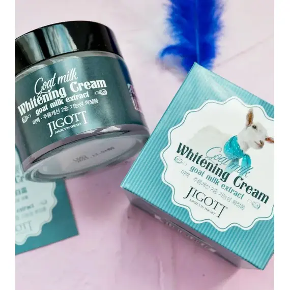 JIGOTT Крем для лица с с экстрактом козьего молока GOAT MILK BRIGHTENING CREAM 70 мл, изображение 6
