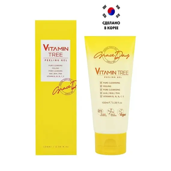 GRACE DAY Vitamin Tree Очищающий гель для лица с витаминным комплексом 100 мл, изображение 3
