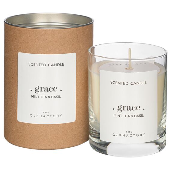Свеча ароматическая The Olphactory, Grace, Мята и базилик (новая), 40 ч, Ambientair