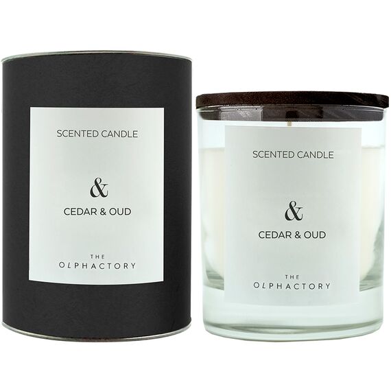 Свеча ароматическая The Olphactory, Кедр и уд, 40 ч, Ambientair